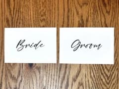 ウェルカムスペース　受付　Bride Groom 2枚セット　ウェディングのサムネイル
