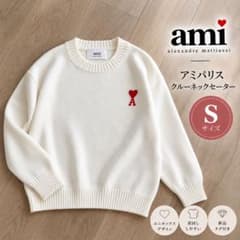 AMI PARIS アミパリス 白ニット Sサイズ セーター 男女兼用 新品のサムネイル