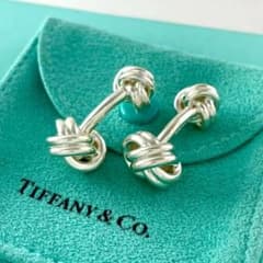 オールドティファニー ツイスト ノット カフス 925 シルバー YZ3fe