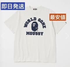 A BATHING APE MOUSSYコラボTシャツ ホワイト 新品タグ付き白 - メルカリ
