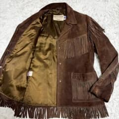 希少XL SCHOTT フリンジ ウエスタンレザージャケット スエード