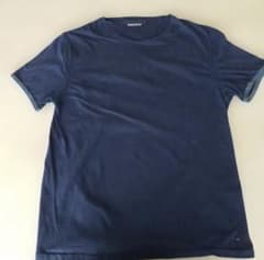 PRADA プラダ ロゴプレート 半袖 Tシャツ S ネイビーのサムネイル