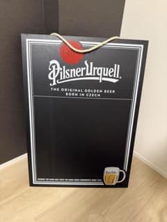 ビッグサイズPilsner Urquell 木製 ブラックボード メニューボード ビッグサイズPilsner Urquell 木製 ブラックボード メニューボード