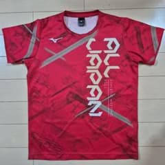 Mizuno ALL JAPAN 2022 Tシャツ Mサイズ レッドのサムネイル
