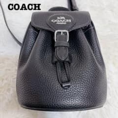 未使用級　COACH　2WAY　アメリア コンバーチブル ブラック ミニリュック 美品 COACH コーチ アメリア コンバーチブル ミニバック 2way - メルカリ