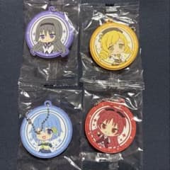 魔法少女まどかマギカカプセルラバーキーホルダーArt ほむら マミ さやか 杏子のサムネイル