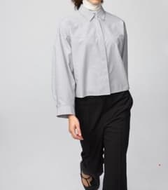 今季！UNIQLO-C コットンコクーンシャツ　ストライプのサムネイル