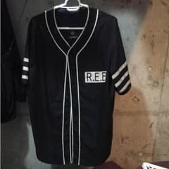 REBTRAIT レブトレイト ベースボールシャツ ブラック×ホワイト Lのサムネイル