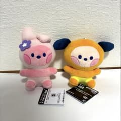 BT21 minini 봉제인형 마스코트 2종 세트