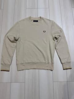 FRED PERRY 長袖トレーナー S クリームのサムネイル