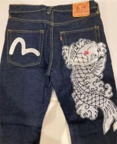 evisu エビス　34インチ ジーンズ　レアペイントのサムネイル