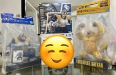 一番くじ ドラゴンボール　ラストワン賞　黄金大猿フィギュア2個+ SHF 大猿のサムネイル