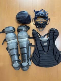 軟式野球　キャッチャー防具セット　サイズL ミズノのサムネイル