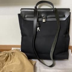 エルメス　エールバッグMM 　2WAYタイプ　ブラック