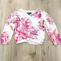babyGAP 花柄　コットンニットカーディガン  90 18-24monthのサムネイル
