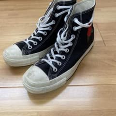 Converse ハイカット スニーカー 薔薇刺繍 ブラックのサムネイル
