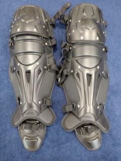 【美品】芝生使用のみ　硬式用ミズノプロ 號 レガース ブラック　1DJLH240 美品】芝生使用のみ 硬式用ミズノプロ 號 レガース ブラック 1DJLH240