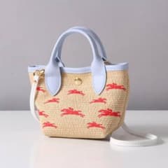 Longchamp パニエ カゴバッグ XS ロンシャン スカイブルー - メルカリ