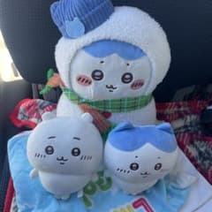 エニマイくじ　ちいかわ　B賞　ハチワレ　ぬいぐるみ　セブンイレブン　他　3個