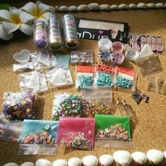 早い者勝ち　レジン　ネイル　ハンドメイド　資材　パーツ　色々　詰め合わせ　セットのサムネイル