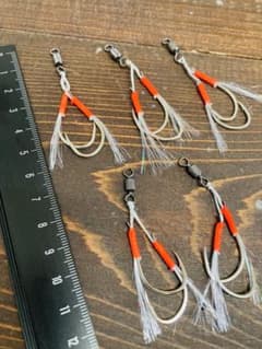 サケ釣り　鮭釣り　アキアジ　ウキルアーダブルフックのサムネイル
