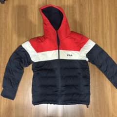 FILA トリコロール ダウンジャケット アウターのサムネイル