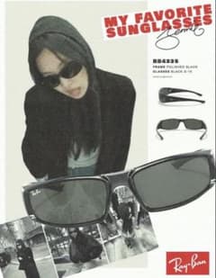 ray ban RB4335 3House Jennie着用
