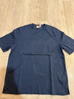 HERMES エルメス エペロン・ドール Tシャツ メンズ 紺 クリーニング済のサムネイル