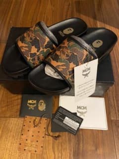 定価以下 APE MCM エイプ コラボ サンダル 未使用品のサムネイル