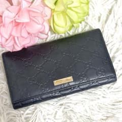 極美品✨GUCCI シマ 長財布 ロゴプレー 244946 レザー 黒 極美品✨GUCCI シマ 長財布 ロゴプレー 244946 レザー 黒 - メルカリ