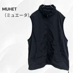 MUHET オーバーサイズ ナイロンベスト ブラック Mのサムネイル