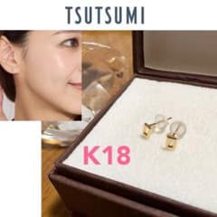 ジュエリーツツミk18ゴールドピアス華奢eteアガットアーカーヴァン