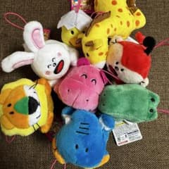 たべっ子どうぶつ　ややちびでか寝そべりマスコット　セット