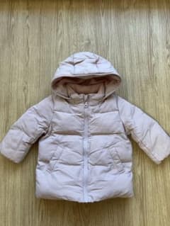 ★値下げしました★  ユニクロ　ベビー　アウター　中わたパーカ　ピンク　80のサムネイル