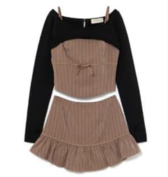 andmary Dany ribbon knit set up - メルカリ