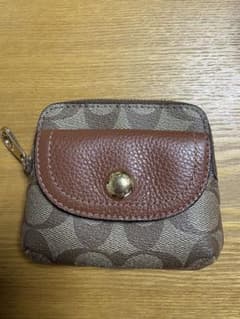 coachブラウンレザーのコインケース最終価格 近々削除予定のサムネイル