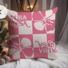 ALBA ROSA クッションカバー ピンク ハイビスカスのサムネイル