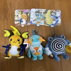 ぽけもんせんと〜 マスコットぬいぐるみ ライチュウ ニョロゾ