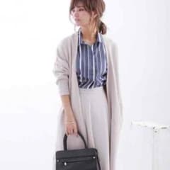 ナノユニバース＊ミラノリブニットロングカーディガンのサムネイル