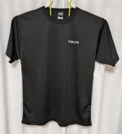 ELSALUTE　定番Tシャツ　ブラックLサイズ　半袖　背面ロゴプリントのサムネイル
