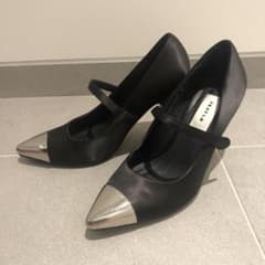fray id ヒール パンプス 黒のサムネイル