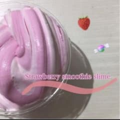 Strawberry smoothie slime（手作りスライム）のサムネイル