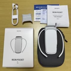 SONY REON POCKET 5 ネッククーラー 純正ポーチ付き - メルカリ