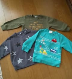 トレーナー 子供服  3枚セット 90のサムネイル
