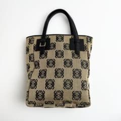 ロエベ 2387 リピート アナグラム ミニ ハンドバッグ レザー