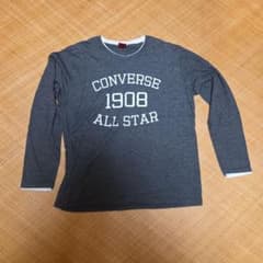 CONVERSE ALL STAR 長袖Tシャツ グレー LLレディースのサムネイル