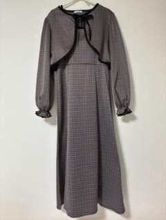 Lutique しまむら　ワンピース ブラウン Mサイズ セットアップ