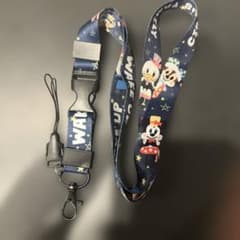 ディズニー ネックストラップ ブルー - メルカリ