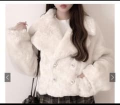 ファーショート丈Pコート　on271のサムネイル