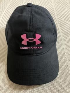 Under Armour レディース黒 ピンクロゴ キャップのサムネイル